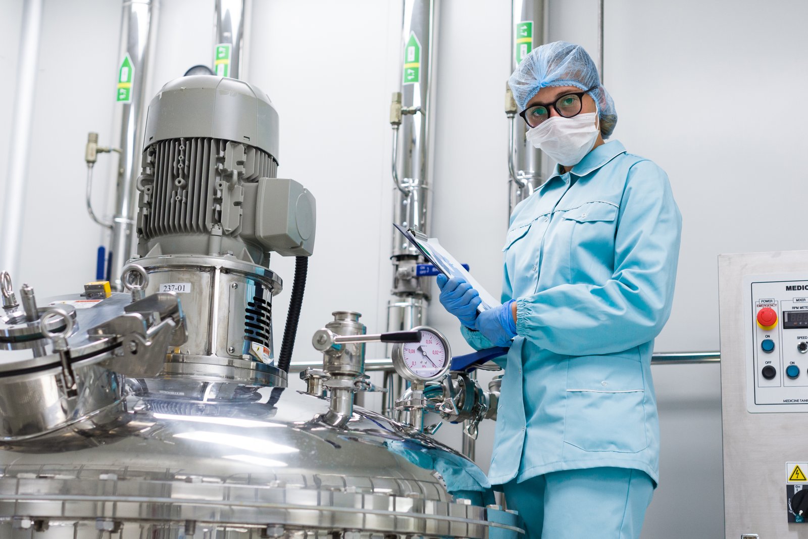 Modern pharmaceutical manufacturing facility
